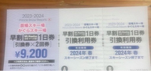 かぐら苗場共通リフト券