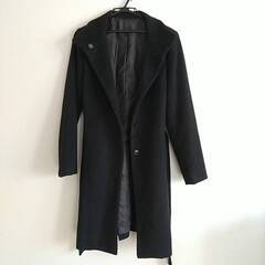 COMME CA ISM コムサイムズ コート Mサイズ ブラック/黒 ジャンクの画像