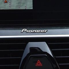 Pioneer パイオニア アルミ エンブレム プレート シルバー/ブラック カロッツェリア carrzzeriaの画像
