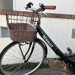 【購入者様決定いたしました】RENAULT[ルノー]26吋 折り畳みシティーサイクル 外装6段/モスグリーンの画像