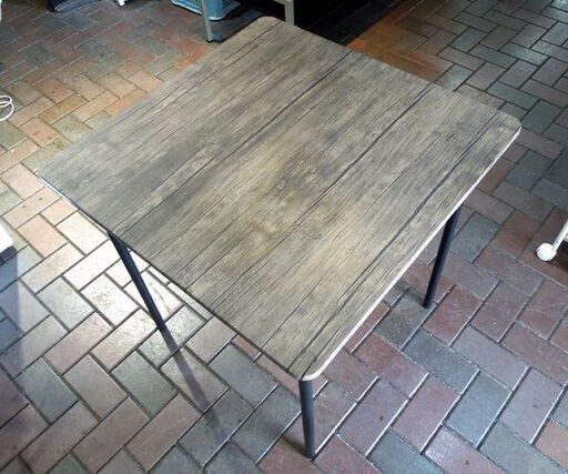 アイリスプラザ 2人掛けダイニングセット 70×70cm テーブル 椅子2脚 ブラウン インダストリアル風 AS-V70 札幌市東区 