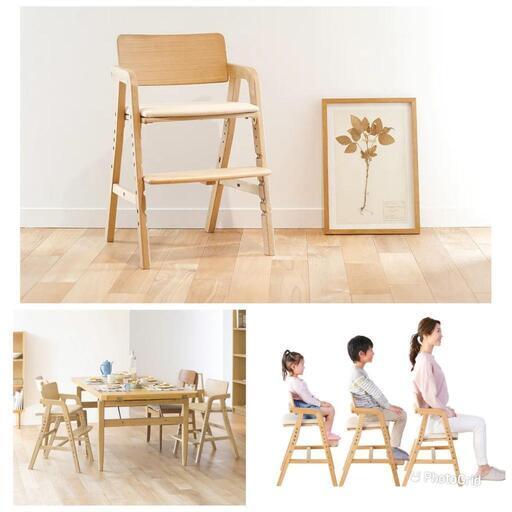 キトコ キッズダイニングチェア ハイチェア 美品 子供椅子