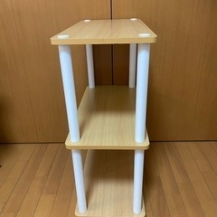 決まりました★山善 ラック オープンシェルフ 幅60×奥行30×高さ77cm 3段 角が丸い 組立かんたん ナチュラル SR-3の画像