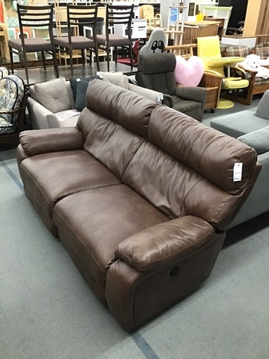 電動リクライニングソファー　2人掛け