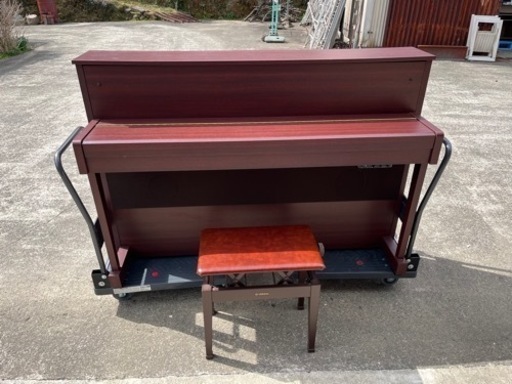 【引き取り待ち】★椅子付き 美品 動作良好★YAMAHA ヤマハ 電子ピアノ dup-5★電子型アップライトピアノ 88鍵盤 木目調 ★