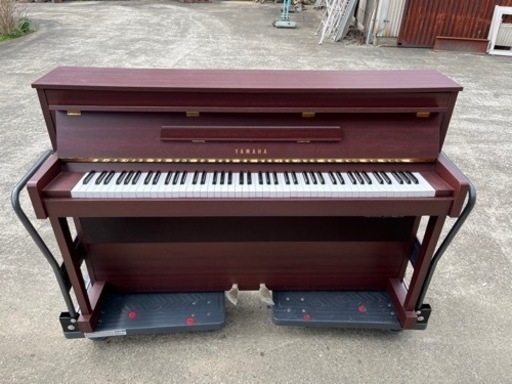 【引き取り待ち】★椅子付き 美品 動作良好★YAMAHA ヤマハ 電子ピアノ dup-5★電子型アップライトピアノ 88鍵盤 木目調 