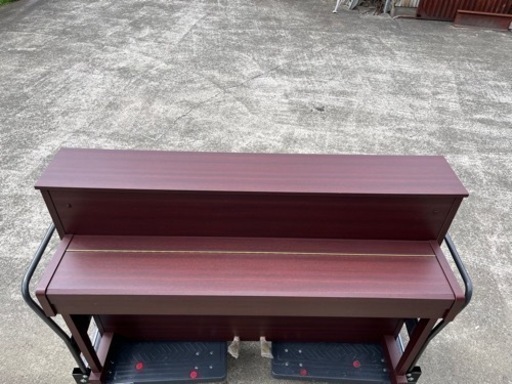 【引き取り待ち】★椅子付き 美品 動作良好★YAMAHA ヤマハ 電子ピアノ dup-5★電子型アップライトピアノ 88鍵盤 木目調 
