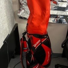 【ボール・ティー付き】RED SRIXONキャディバッグ ゴルフ...