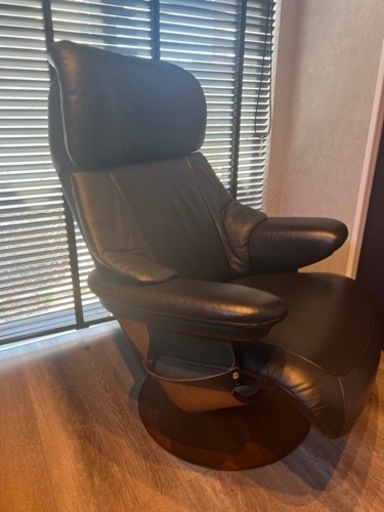 カリモク　ザ・ファースト　RU73モデル　リクライニングチェア(L)＋オットマン