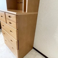 棚　本棚　引き出し付きの画像