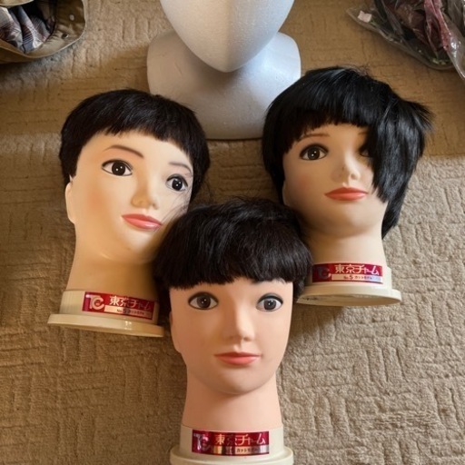 マネキン　カット練習用　3つ