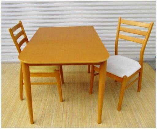 NANCY ANNIE ダイニングテーブル 伸長式 セット テーブル チェア 2脚