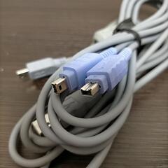 SONY新品未使用ソニー純正品ハンディカムデジタルビデオ用　ilinkケーブルと

USBケーブルの画像