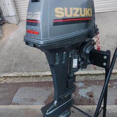 値下げしました】船外機スズキDT9.9 S足 15馬力改 少々難あり