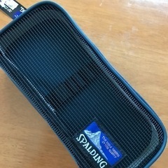 【値下げ・未使用】SPALDING 紺色二段式ペンケース