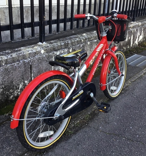 美品車＞PROGEAR・18インチ・キッズ自転車・レッド