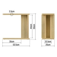 ウォールナット　サイドテーブルの画像