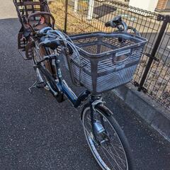 電【受け渡し者確定】動自転車　電動アシスト自転車　子ども乗せ　後...