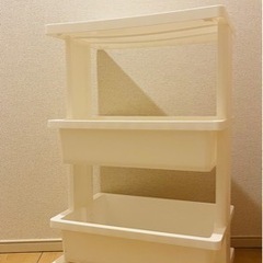 ニトリ　テーブルワゴン(3段 ホワイト)