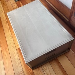 昭和レトロ 衣装ケース 収納ケース レッドの画像
