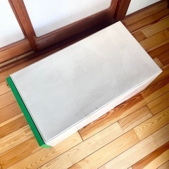 昭和レトロ　衣装ケース 収納ケース グリーンの画像