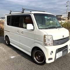 【車検あり】エブリィワゴン da64w後期、ターボ車、ローダウン！