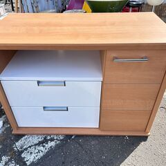 苫小牧発 ツートーンローボード キッチンボード キッチン収納 幅...
