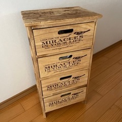 ＊＊＊決まりました＊＊＊　ダメージ加工　ビンテージ風　木製　4段...