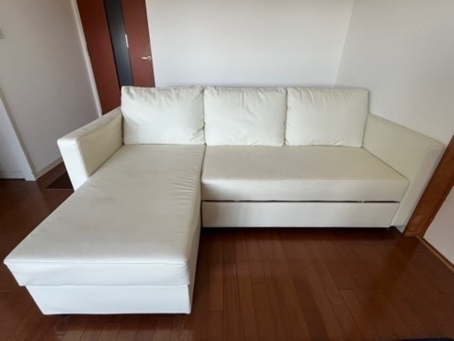 ニトリ　合皮ソファベッド(Nシールド ノアーク IV)　【取扱説明書付き】