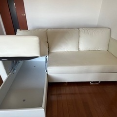 ニトリ 合皮ソファベッド(Nシールド ノアーク IV) 【取扱説明書付き】