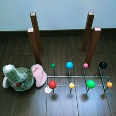 フック2点+木4本　全て未使用