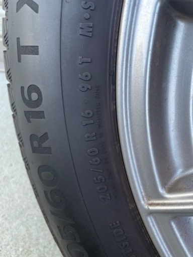 205/60R16　ベンツ純正スタッドレスホイール４本セット