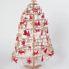 クリスマスツリー　オーナメント付き一式