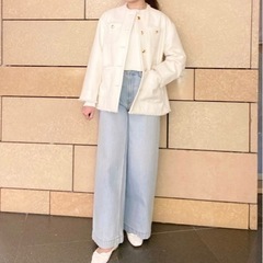 ⑧【美品】セレモニーにもカジュアルにもOK  ツイード ジャケットの画像