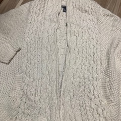 MANGOオフホワイトカーディガン