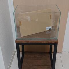 新品未使用水槽　暗所保管　ADA キューブガーデン　60cm×45cm×30cm ADAキューブガーデン水槽 45cmとニッソースチール水槽台セット