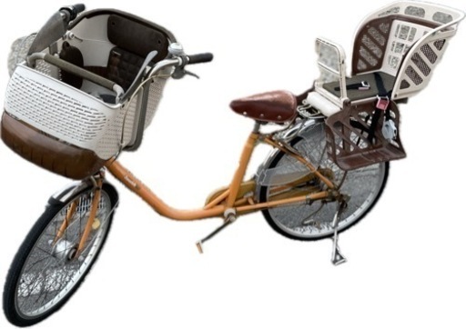 子供乗せ自転車　ヘルメット付