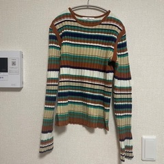 【SLY】リブニット ボーダー