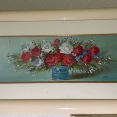 インテリア　花の絵の画像