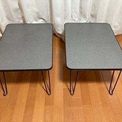 【受付終了】折りたたみ式　簡易テーブル×2