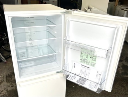 札幌市内配送可 美品 19年製 AQUA アクア 168L 2ドア冷凍冷蔵庫 AQR-17J 右開き