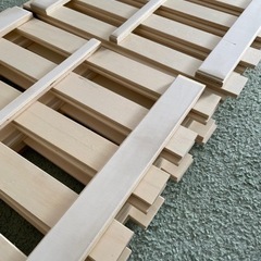 ニトリ　すのこシングルベッドの画像