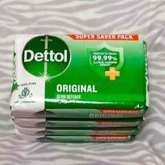 インド購入のDettolの薬用石鹸４つ入り