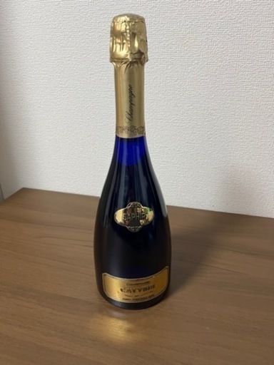 【終了】champagne  キャティア　ブリュット　サファイアゴールド　未開封　箱無し　750ml