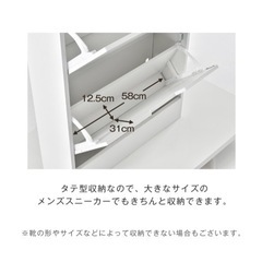 【お譲り先決定済み】家具 収納家具 シューズラック　靴箱の画像