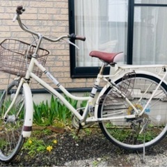 自転車！26インチ！変速付き！オートライト
