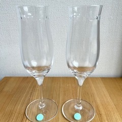 TIFFANY&CO ティファニー　スウィングシャンパングラス　ペアセット　新品の画像