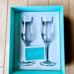 TIFFANY&CO ティファニー　スウィングシャンパングラス　ペアセット　新品の画像