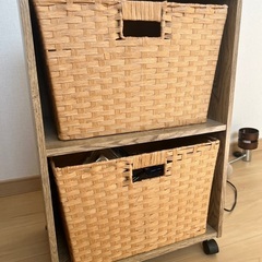 2段ボックス＆カゴの画像