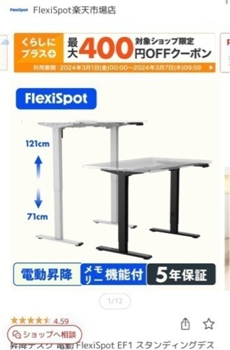 FlexiSpot ほぼ新品